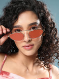 The Retro Malibu Cateye Sunglass - Califonia Gold