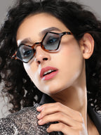 The Circuscore Diamond Sunglass - Indigo Blue