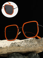 The Malibu Block Oversized Sunglass - Sienna Brown