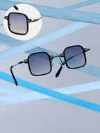 The Circuscore Gradient Square Sunglass - Onyx Black