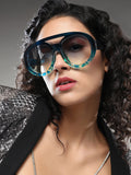 The Bobby Shield Sunglass - Navy Blue