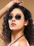 The Bash Geometric Sunglass - Midnight Black