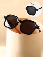 The Corsica Oversized Sunglass - Onyx Black