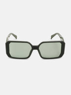 The Backstage Rectangular Sunglass - Olive Green