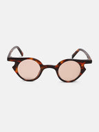 The Carnival Round Sunglass - Coffee Brown