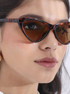 Haute Sauce The Braganza Cateye Sunglass - Coffee Brown