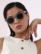 The Gregory Wayfarer Sunglass - Taupe Brown