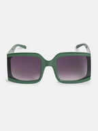 The Shadow Oversized Sunglass-Jet Black