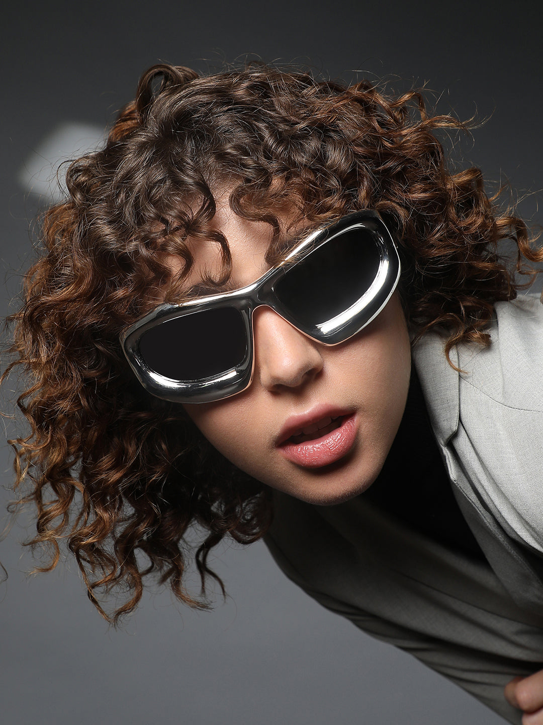 Haute Sauce The Velocity Shield Sunglass - Silver Smoke
