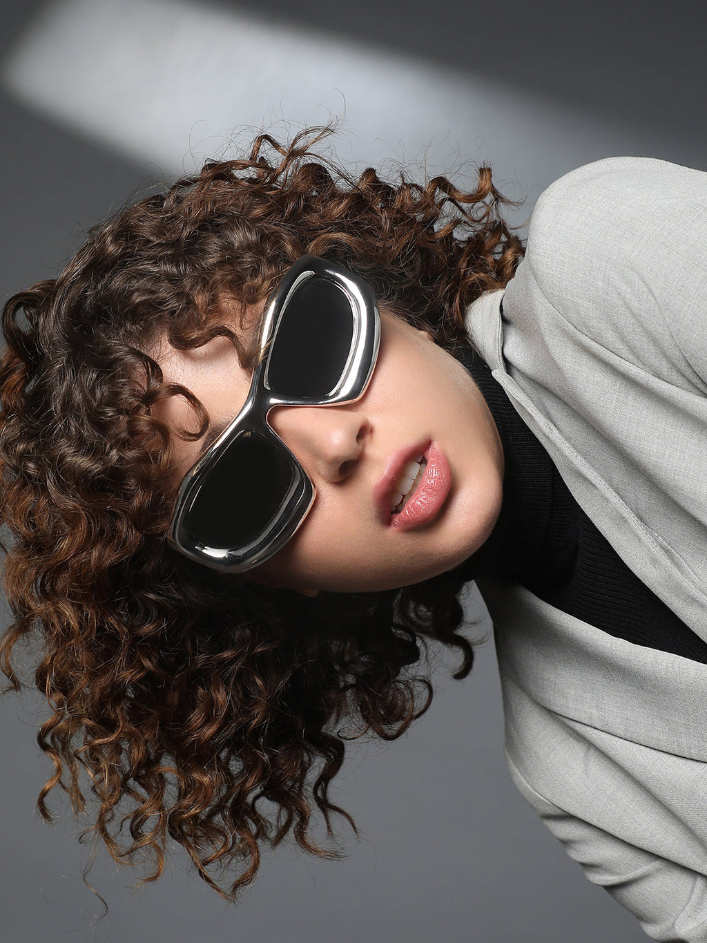 Haute Sauce The Velocity Shield Sunglass - Silver Smoke