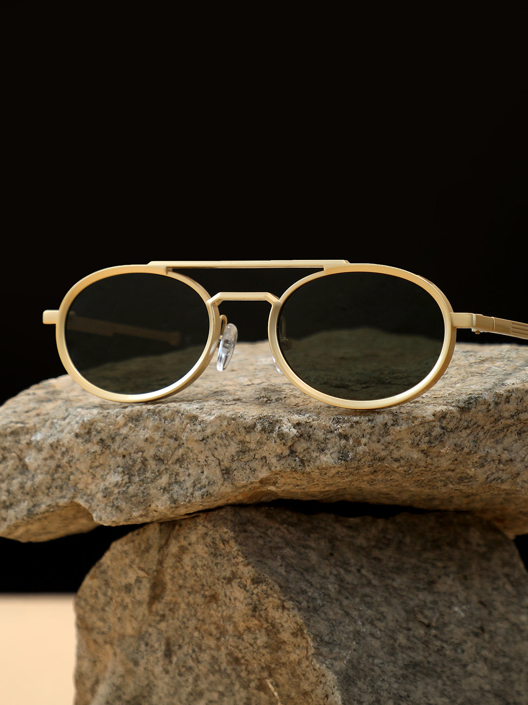 Haute Sauce The Scholar Round Sunglass - Jungle Green
