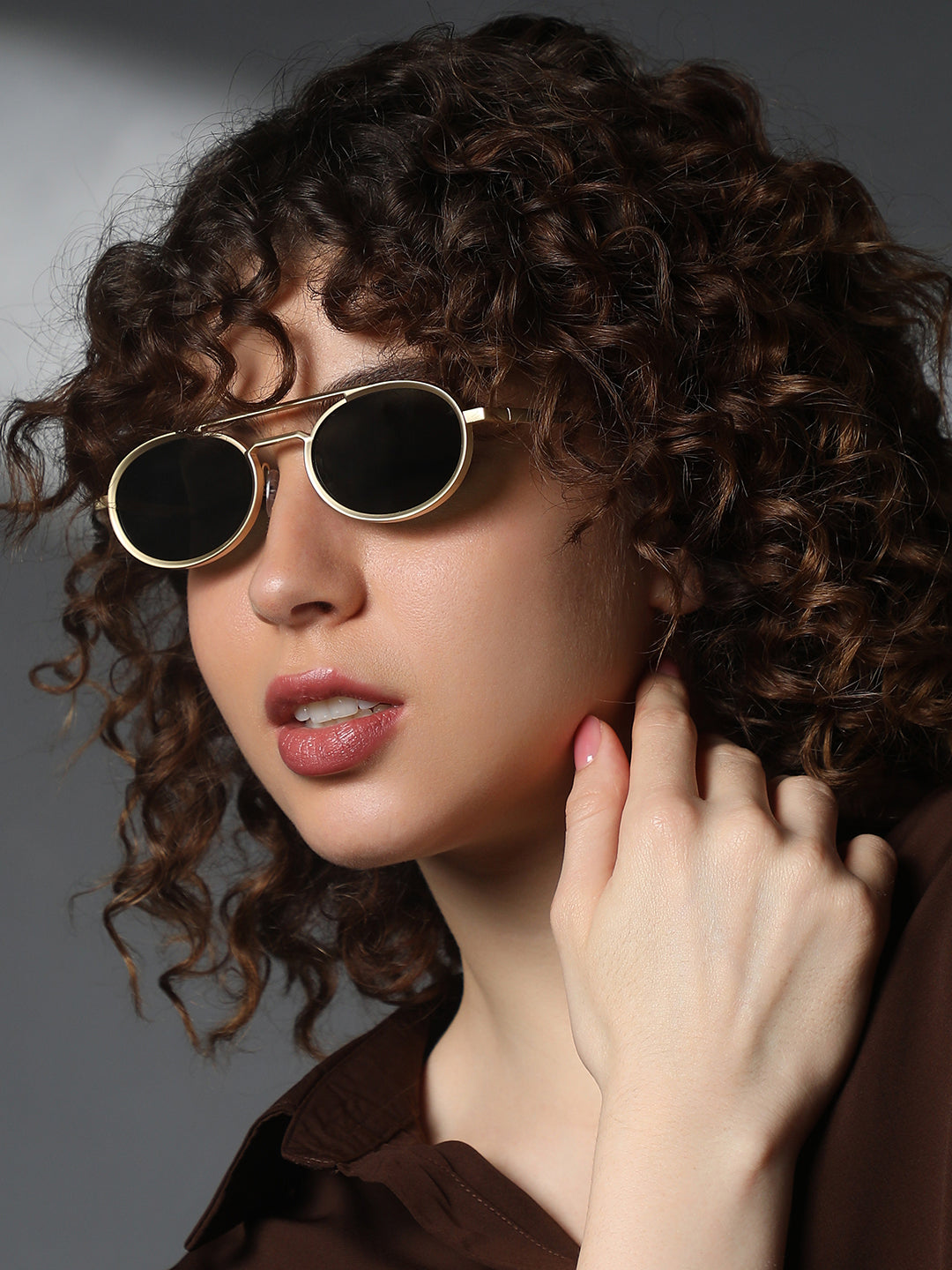 Haute Sauce The Scholar Round Sunglass - Jungle Green