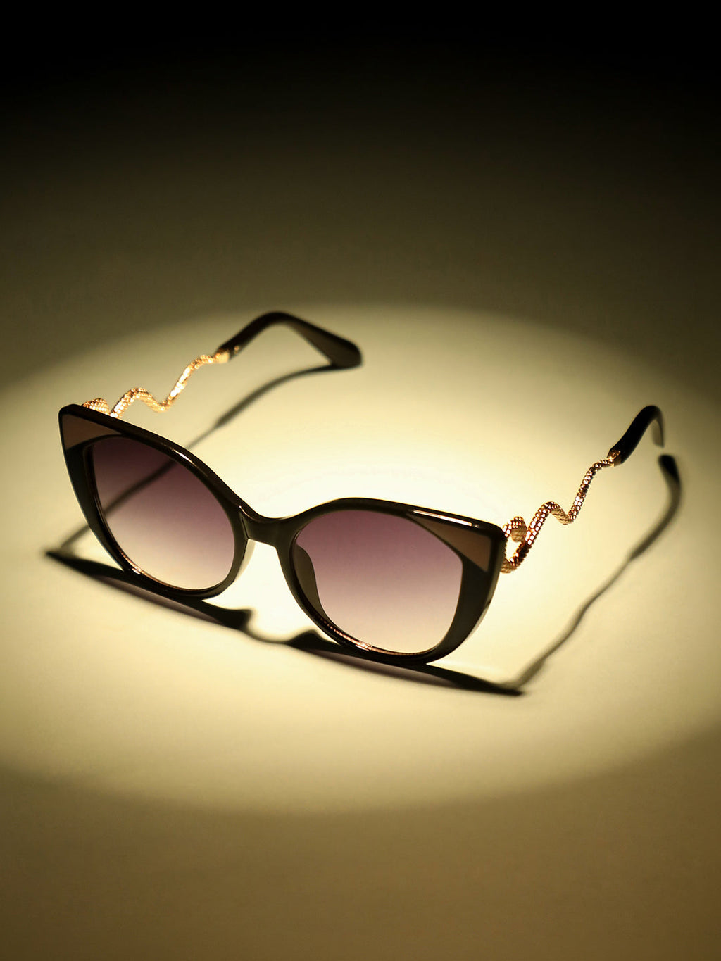 Haute Sauce The Diva Cat Cat-Eye Sunglass-Midnight Violet