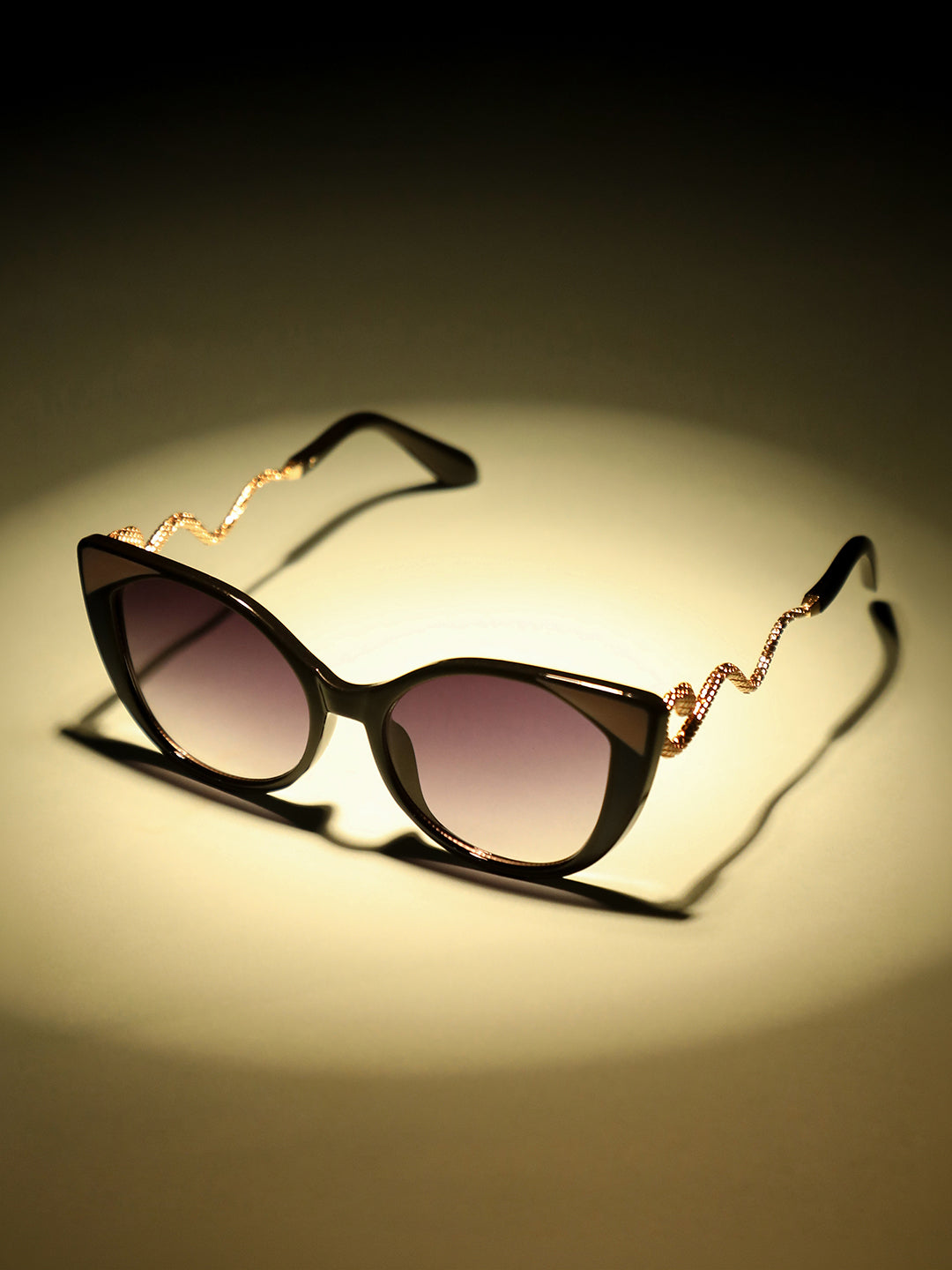 Haute Sauce The Diva Cat Cat-Eye Sunglass-Midnight Violet