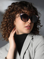 Haute Sauce The Diva Cat Cat-Eye Sunglass-Midnight Violet