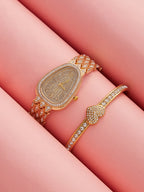Haute Sauce The-Bijou-Serpenti-Oval-Watch-With-Bracelet-Combo