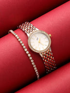Haute Sauce The-Roman-Venin-Round-Watch-With-Bracelet-Combo