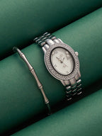 Haute Sauce The-Victoria-Oval-Watch-With-Bracelet-Combo