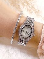 Haute Sauce The-Victoria-Oval-Watch-With-Bracelet-Combo