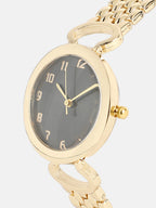 Haute Sauce The-Byzantine-Round-Watch-With-Bracelet-Combo
