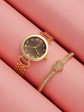 Haute Sauce The-Byzantine-Round-Watch-With-Bracelet-Combo