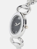 Haute Sauce The-Orb-Link-Oval-Watch-With-Bracelet-Combo