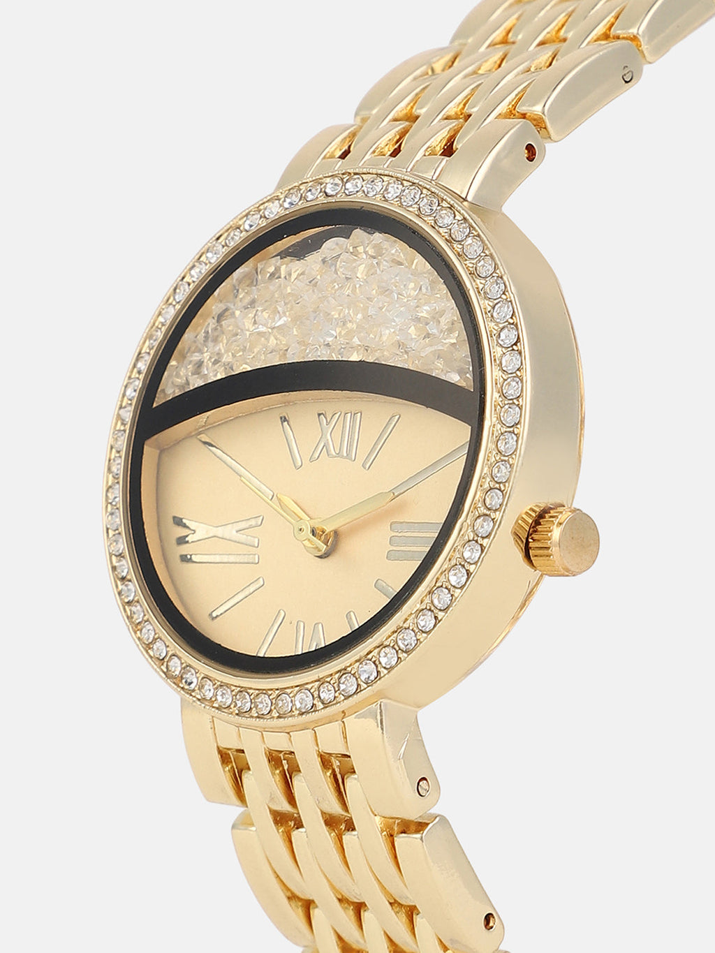 Haute Sauce The-Horizon-Bijou-Round-Watch-With-Bracelet-Combo