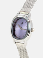 Haute Sauce The-Cosmopolis-Mesh-Rectangular-Watch-With-Bracelet-Combo