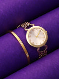 Haute Sauce The-Byzantine-Round-Watch-With-Bracelet-Combo