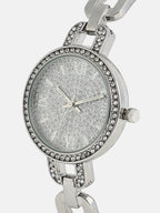 Haute Sauce The-Orne-Roman-Link-Round-Watch-With-Bracelet-Combo