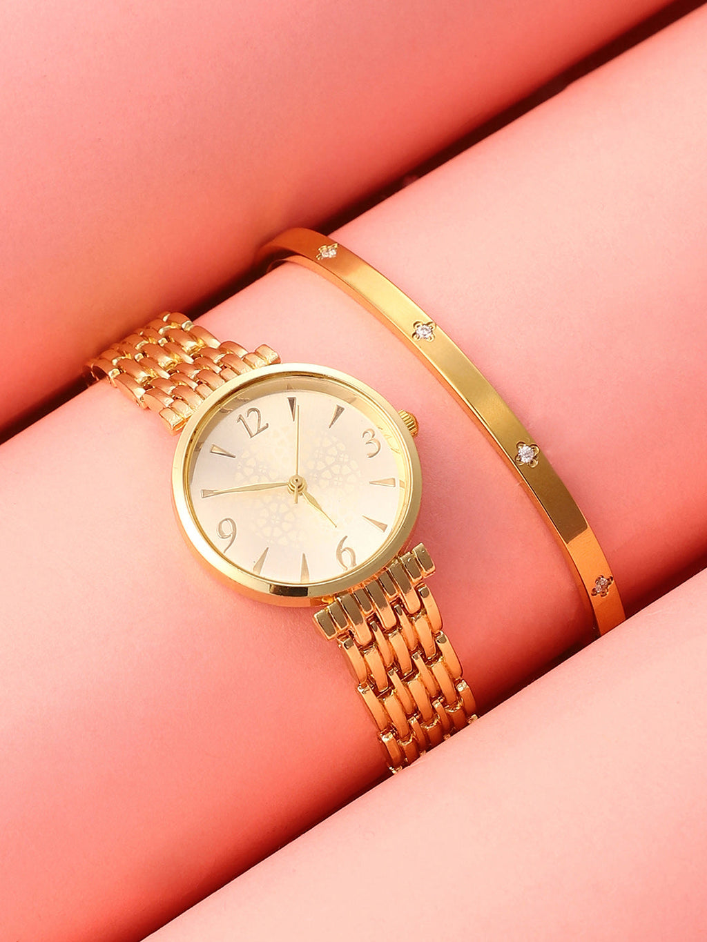 Haute Sauce The-Noé--Round-Watch-With-Bracelet-Combo