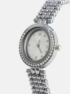 Haute Sauce The-Dotted-Oval-Watch-With-Bracelet-Combo
