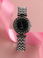 Embellished Chain Round Watch