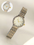 The Roman Venin Round Watch - Ivory White