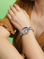 Haute Sauce The Textured Square Watch - Charcoal Grey