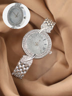 Haute Sauce The Foliage Round Watch - Metallic Silver