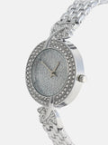 Haute Sauce The Foliage Round Watch - Metallic Silver