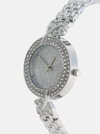 Haute Sauce The Foliage Round Watch - Metallic Silver