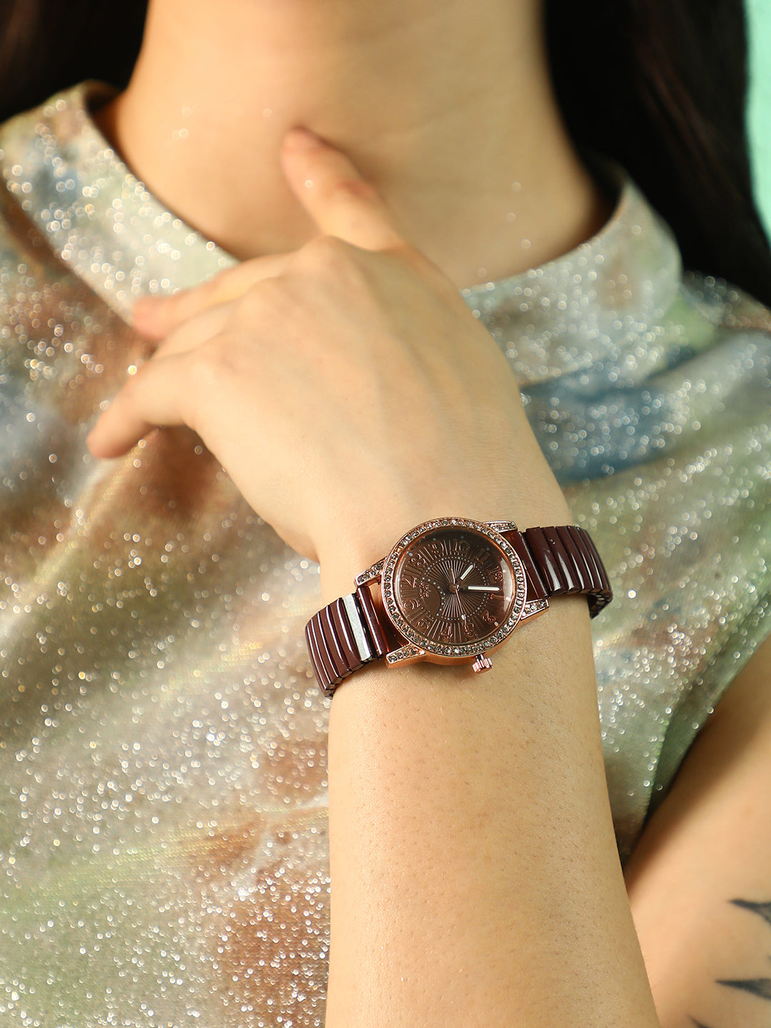 Haute Sauce The Ribbed Round Watch