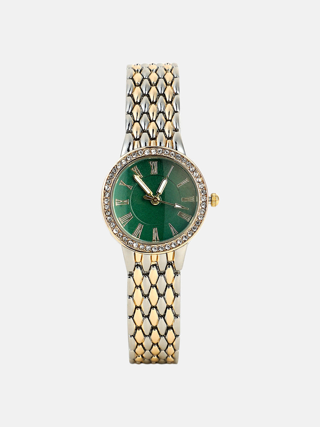 Haute Sauce The Roman Venin Round Watch - Emerald Green