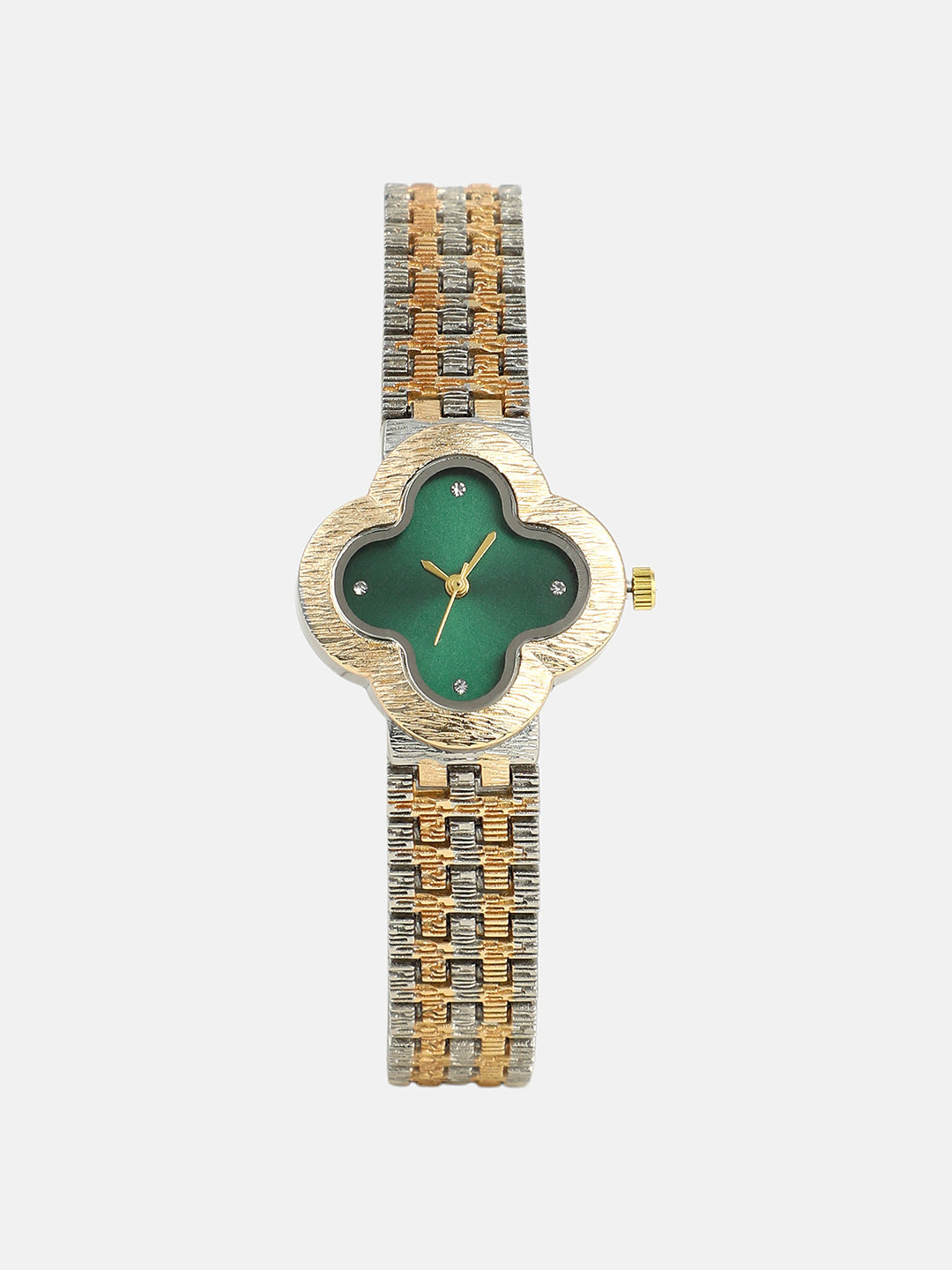 Haute Sauce The Dented Clover Watch - Emerald Green