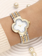 The Dented Clover Watch - Ivory White