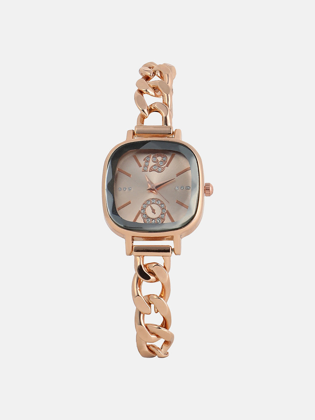 Haute Sauce The Celeste Chainlink Square Watch - Rose Gold