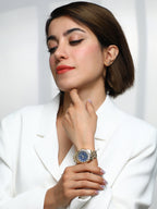 The Ribbed H-Link Round Watch