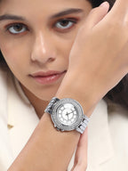 Haute Sauce The Arcova Round Watch - Metallic Silver