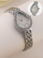 The Teardrop Asymmetric Watch - Metallic Silver