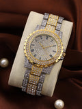 The Roman Zilienne Round Watch - Metallic Silver & California Gold