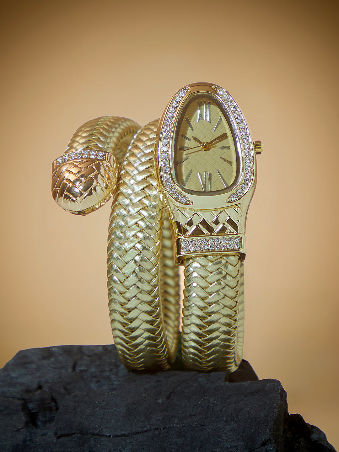 Haute Sauce The Aurora Wrap Oval Watch -  Champagne Gold