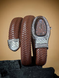 Haute Sauce The Aurora Wrap Oval Watch -  Classic Brown