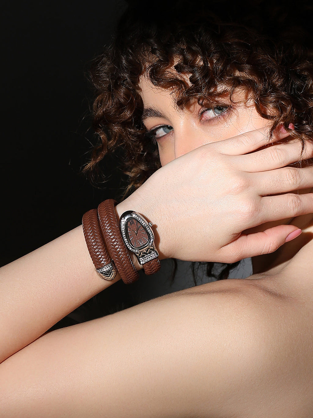Haute Sauce The Aurora Wrap Oval Watch -  Classic Brown